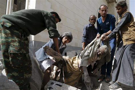 at least 25 die as airstrike sets off huge blast in yemen the new york times