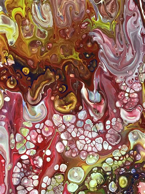 Fluid Acrylic Painting By Strides Kreatief Fluid Acrylic Painting