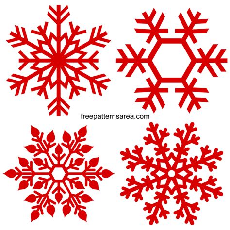 Snowflakes Free Transparent Clipart Vector Pattern