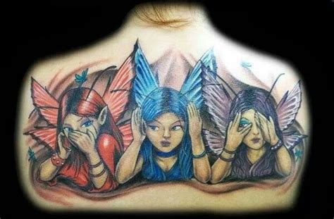 Western historians represent the someone practicing 'see no, speak no, hear no' as someone ignorant to evils, complacent and allowing evil to be. Speak no evil Hear no evil See no evil | Fairy tattoo ...