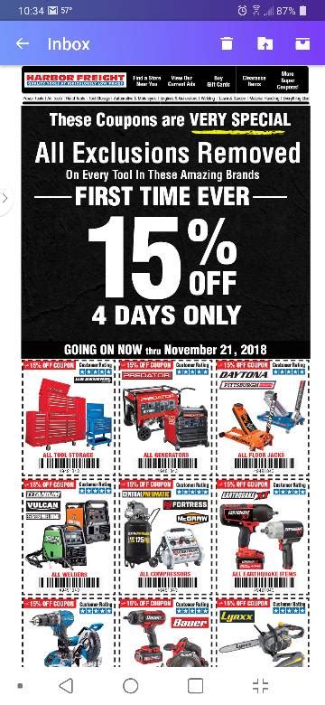 I want a coupon like that to get one of their small trailers that just went up by $20! Harbor Freight 2 Ton Engine Hoist Coupon : Harbor Freight Tools Coupon Database Free Coupons 25 ...