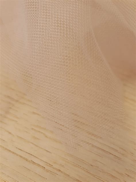 Beige Invisible Tulle Fabric From Italy Tulle Lace Fabric From