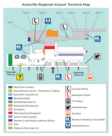 Layout New Orleans Airport Terminal Map