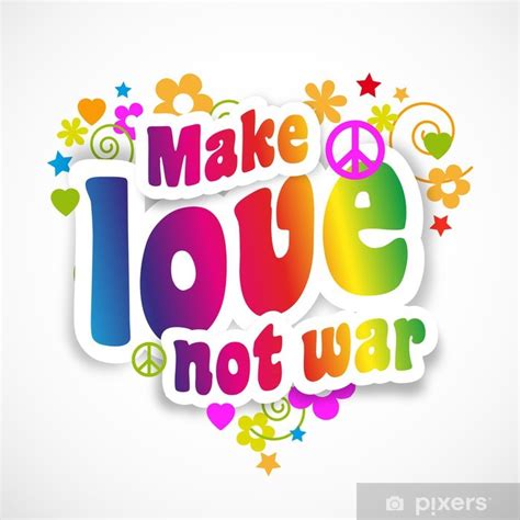 Make love not war Poster • Pixers® - We live to change