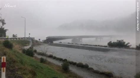 Dramatic Video Shows New Zealand Bridge Washed Away In Severe Storm
