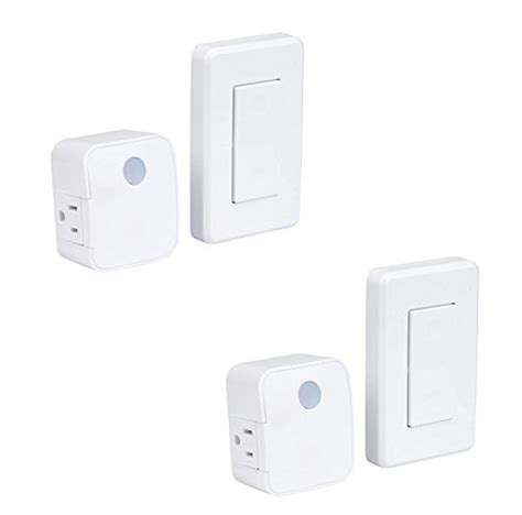 Westek Indoor Wireless Wall Outlet Switch With Remote Operation Pack