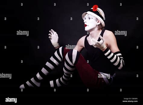 Mime Artist Red Flower Hi Res Stock Photography And Images Alamy