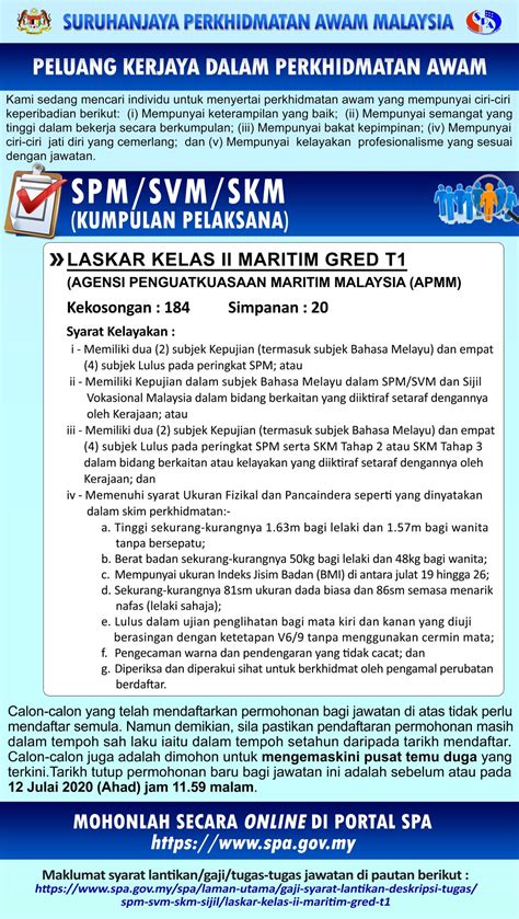 Senarai penjadualan temu duga/pemeriksaan fizikal. IKLAN PELUANG KERJAYA DALAM PERKHIDMATAN... - Suruhanjaya ...