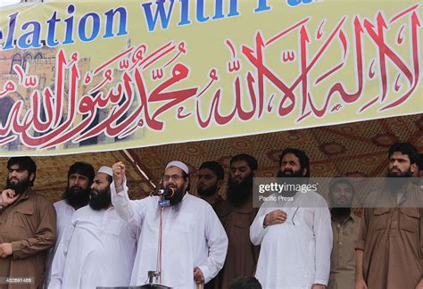 Pakistans Jamat Ud Dawa Chief Hafiz Saeed Addresses During A Protest News Photo Getty Images