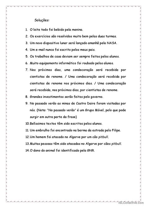 A voz passiva Português PLE apostilas pdf doc