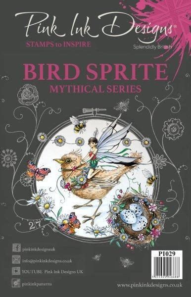 Pink Ink Designs A5 Clear Stamp Set Mythical Series Bird Sprite