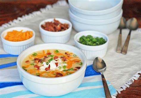 Loaded Bacon And Cheddar Baked Potato Soup So Yummy And