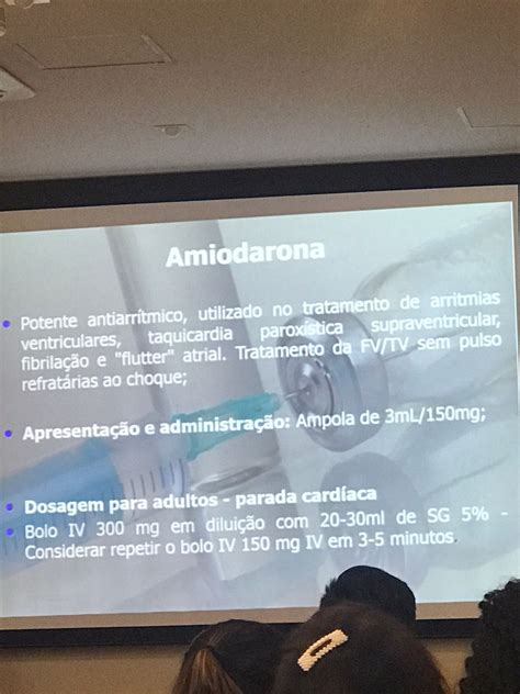 Amiodarona Cuidados De Enfermagem