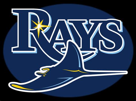 The tampa bay rays logo created in 2019 is composed of a simple yet bold and even sleek blue rays lettering in a double blue and white outline, placed on a white background. Tampa Bay Rays Logo | Full HD Pictures