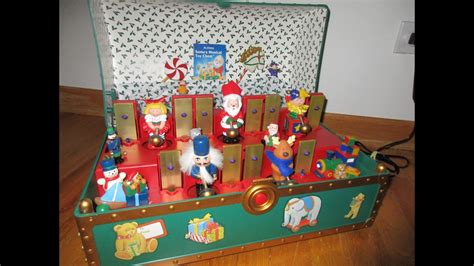 Mr Christmas Santas Animated Musical Toy Chest Youtube