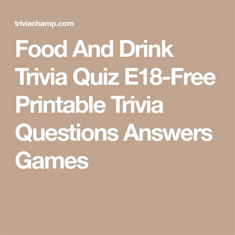 We mean we all are aware of what goes into our mouths. Pin on trivia questions