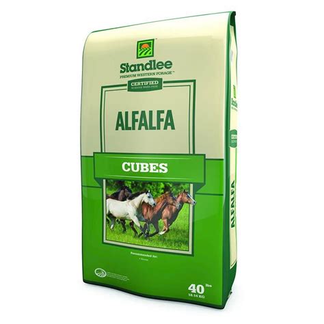 Standlee Premium Western Forage Certified Alfalfa Cubes 40 Lb