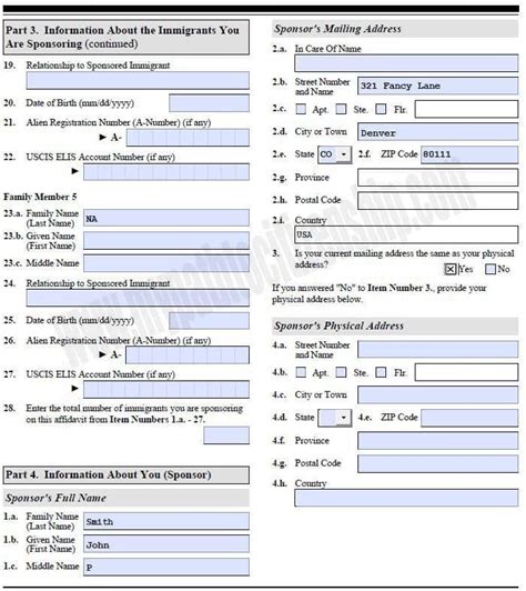 Form I 864 Fillable Online Printable Forms Free Online