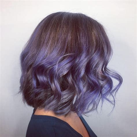 Lavender Purple Balayage Hair Coupe De Cheveux Tendance Coupe De