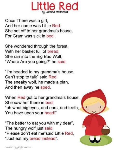 Email this poem to a friend. 20. Little Red - These Poems For Kids Are Funny and ...