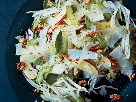 Celery Fennel And Apple Salad With Pecorino And Walnuts