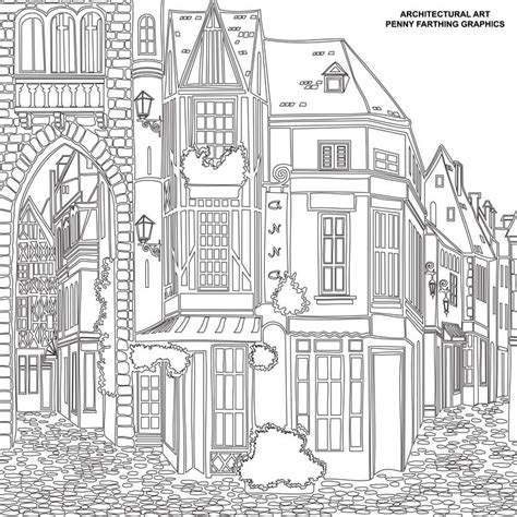 See scores more flowers to color here with lots of asters or daisies, lilies, roses, and sunflowers. One of the buildings from "Architectural Art" | Cars ...
