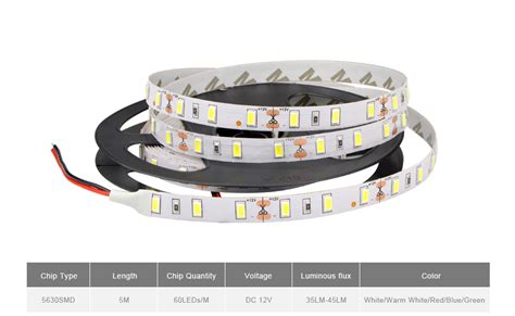 High Quality Led Strip Light 5630 Smd Dc12v 5m 300led Flexible 5730 Bar