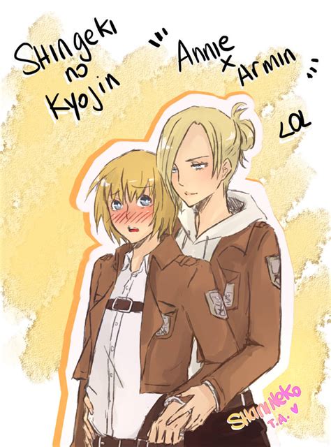 annie x armin attack on titan by shanineko on deviantart