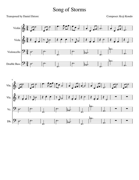 Download the pdf, print it and use our learning tools to master it. Song of Storms for Strings Sheet music for Other Woodwinds, Accordion | Download free in PDF or ...