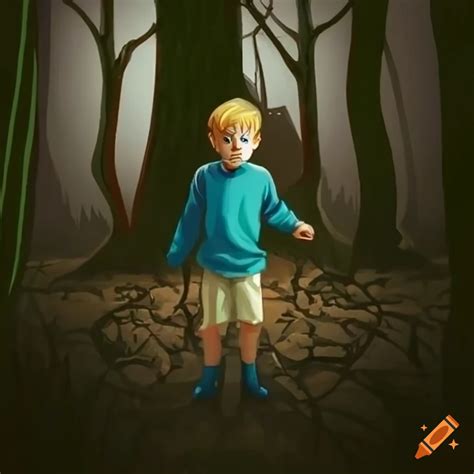 Boy Lost In The Forest