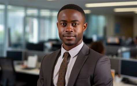 Premium Ai Image Portrait Of African American Businessman Manager