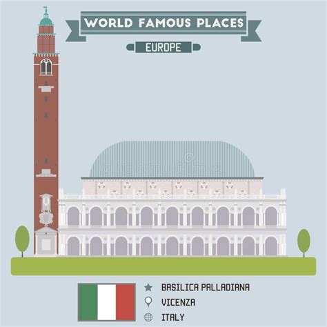 Basilica Palladiana Vicenza Stock Vector Illustration Of Structure