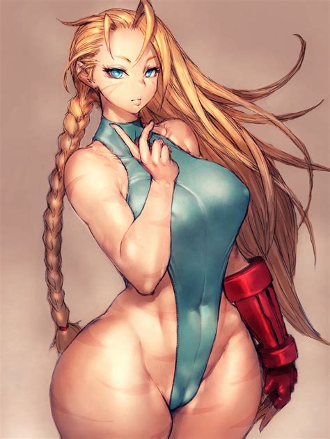 fumio rsqkr cammy white street fighter highres 1girl antenna hair bare arms bare