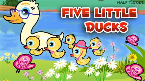 Five Little Ducks Nursery Rhymes And Kids Songs With Lyrics Youtube