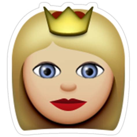 Emoji Princess Blonde Stickers By Paris1 Redbubble