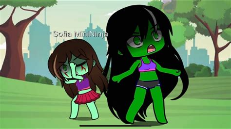 Sophia Minininja She Hulk Transformation Gacha Club Reupload Youtube