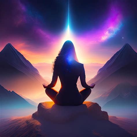 Premium Ai Image Spiritual Awakening Meditation Mindfulness Concept