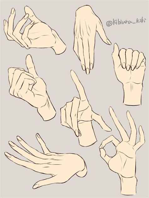 Modèles pour dessiner des mains Dessin main Référence de dessin de main Idées sketchbook