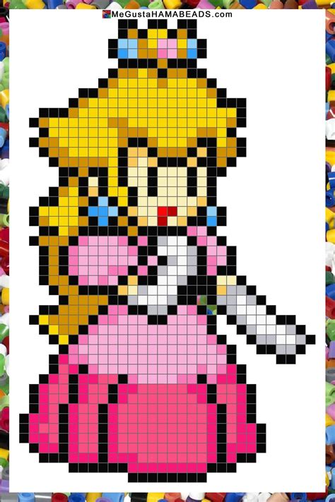 Princess Peach Pixel Art Grid Artvantentsale2017
