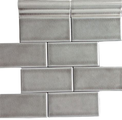 Ordering tile has never been easier! Dove Gray 3 x 6" Handcrafted Glazed Ceramic Tile