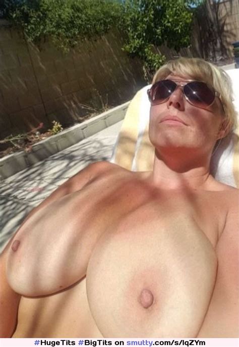 Hugetits Bigtits Topless Sunbathing Tanning Milf Nipples Tanlines