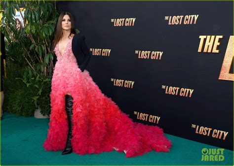 Sandra Bullock Wows In Ruffled Gown For The Lost City Premiere With
