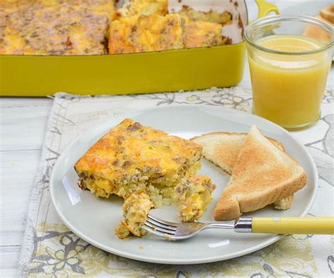 It contains all the nutrients too such as egg, milk and hash browns. Cheesy Sausage Velveeta Breakfast Casserole
