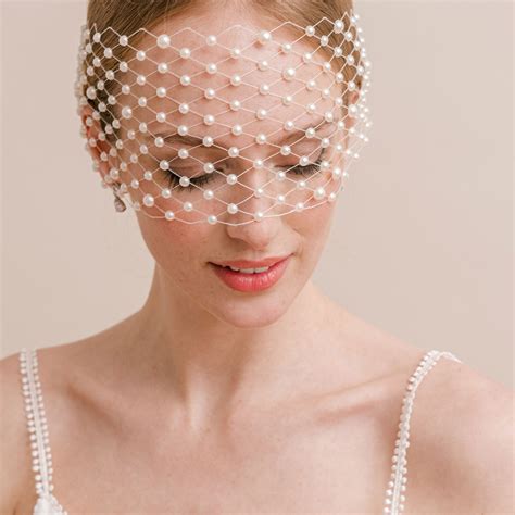 Pearl Birdcage Veil Aria Liberty In Love