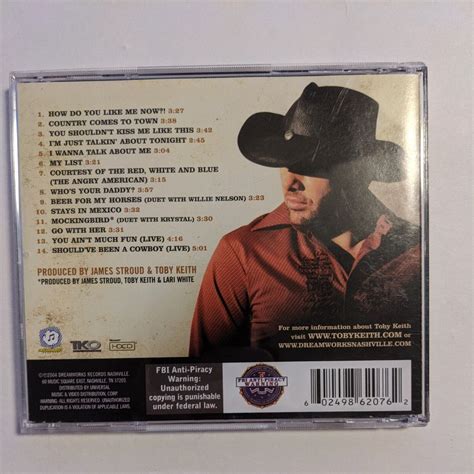 Toby Keith Greatest Hits Vol 2 Cd 2004 602498620762 Ebay