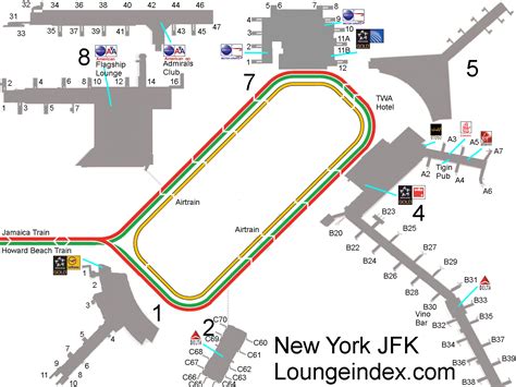 Jfk New York Airport Guide Terminal Map Airport Guide Lounges