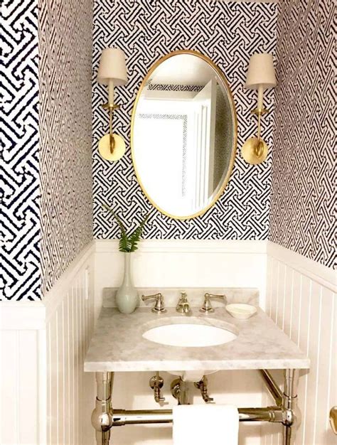 Awasome Best Wallpaper For Small Powder Room References