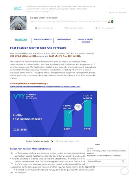 Fast Fashion Market Size Share Trends Opportunities And Forecast Pdf