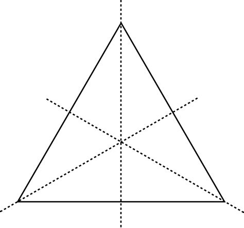 Lines Of Symmetry Triangle With Clipart Etc