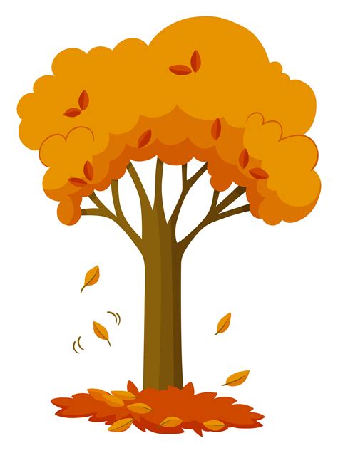 Dry Leaves Falling Off The Tree 366299 Vector Art At Vecteezy
